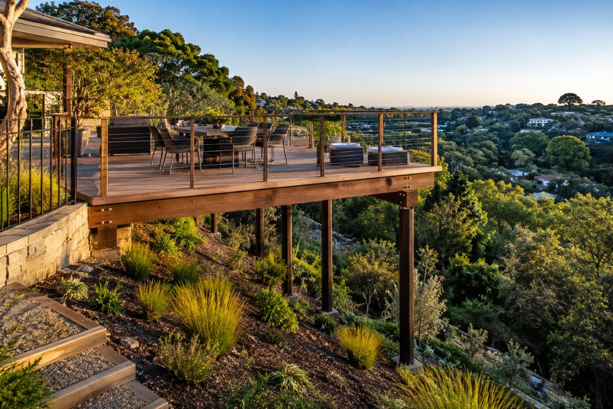 Elevated Floating Timber Viewing Decks