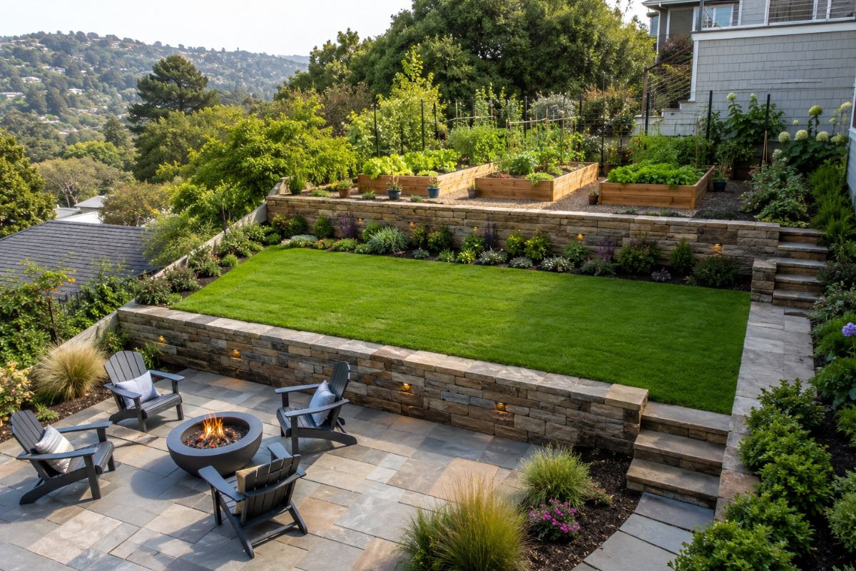 Tiered Structural Terracing for Usable Living Zones